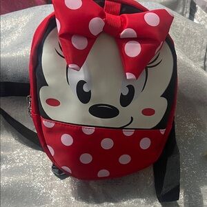 Red Polka Dot Kids Backpack/ toddler leash